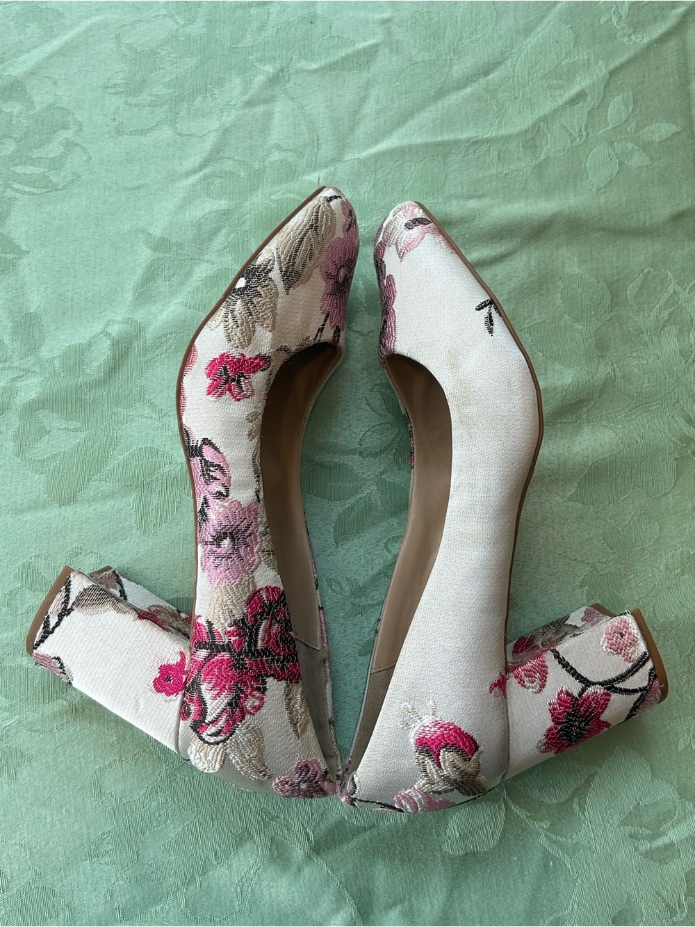 Kelly & Katie Pink Floral Heels - Picture 4 of 5